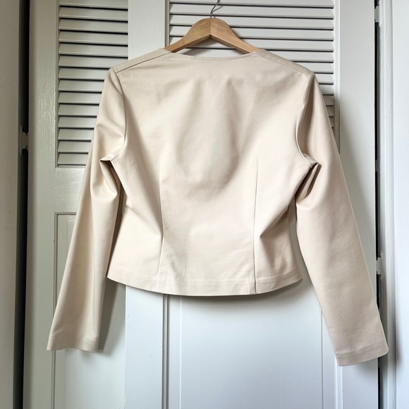 & Other Storieis Square Neck Button Front Top | Light Beige | EU 42 / US M - Picture 4 of 11
